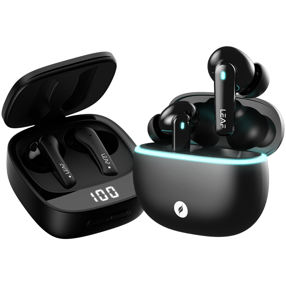 Combo: LEAF BUDS X614 ANC  + LEAF BUDS X121 (CARBON BLACK) - Leaf Studios