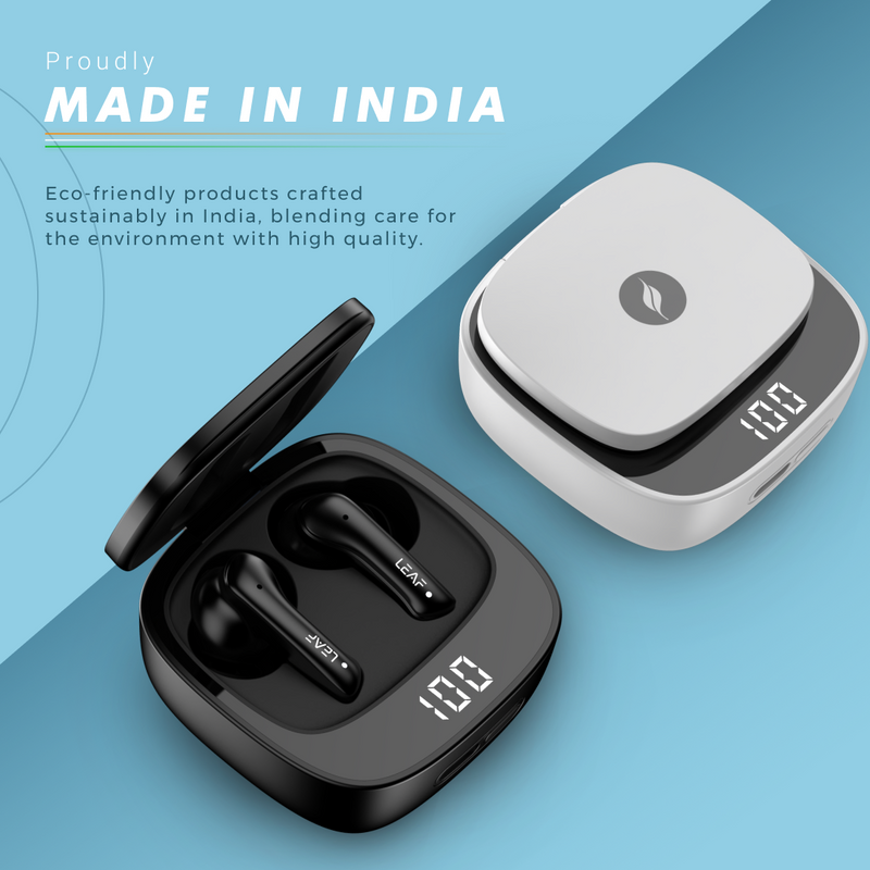 Combo: LEAF BUDS X614 ANC  + LEAF BUDS X121 (CARBON BLACK) - Leaf Studios