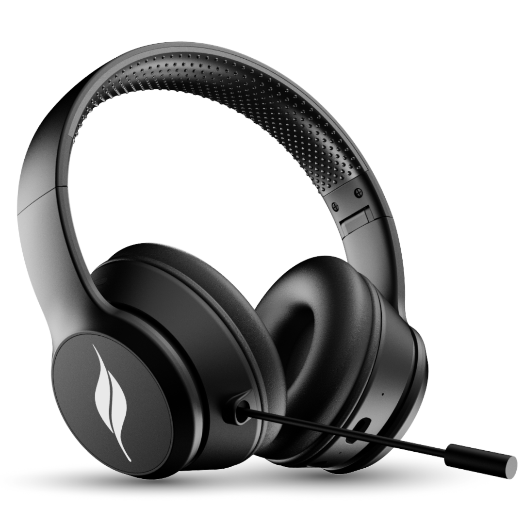 LEAF BASS X414 WIRELESS HEADPHONES- CARBON BLACK - Leaf Studios