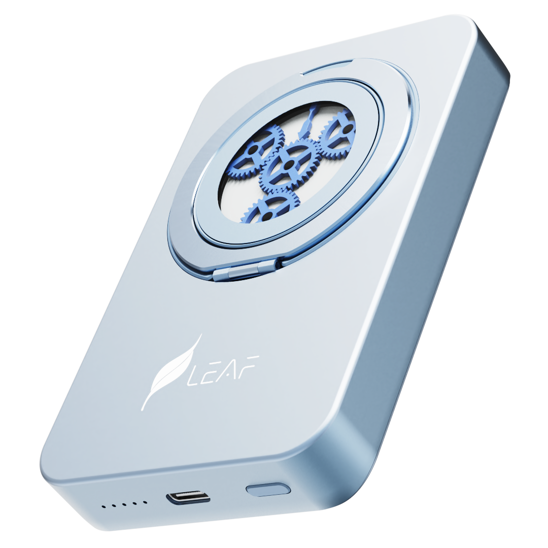 LEAF NOVA POWER BANK (AQUA GREY) - Leaf Studios