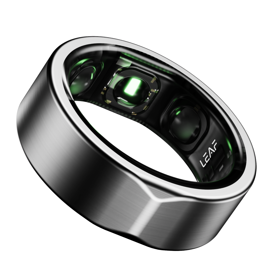 LEAF HALO SMART RING (lUNAR SILVER) + SIZING KIT