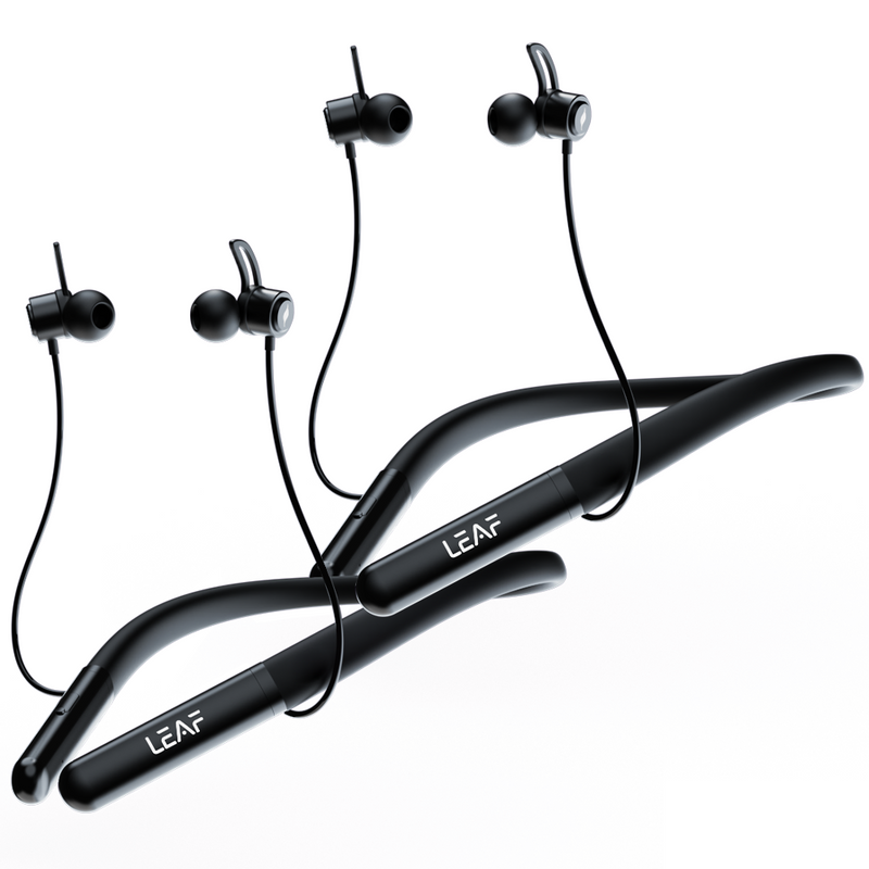 Combo : 2 x LEAF RUSH X342 WIRELESS EARPHONES (CARBON BLACK) - Leaf Studios