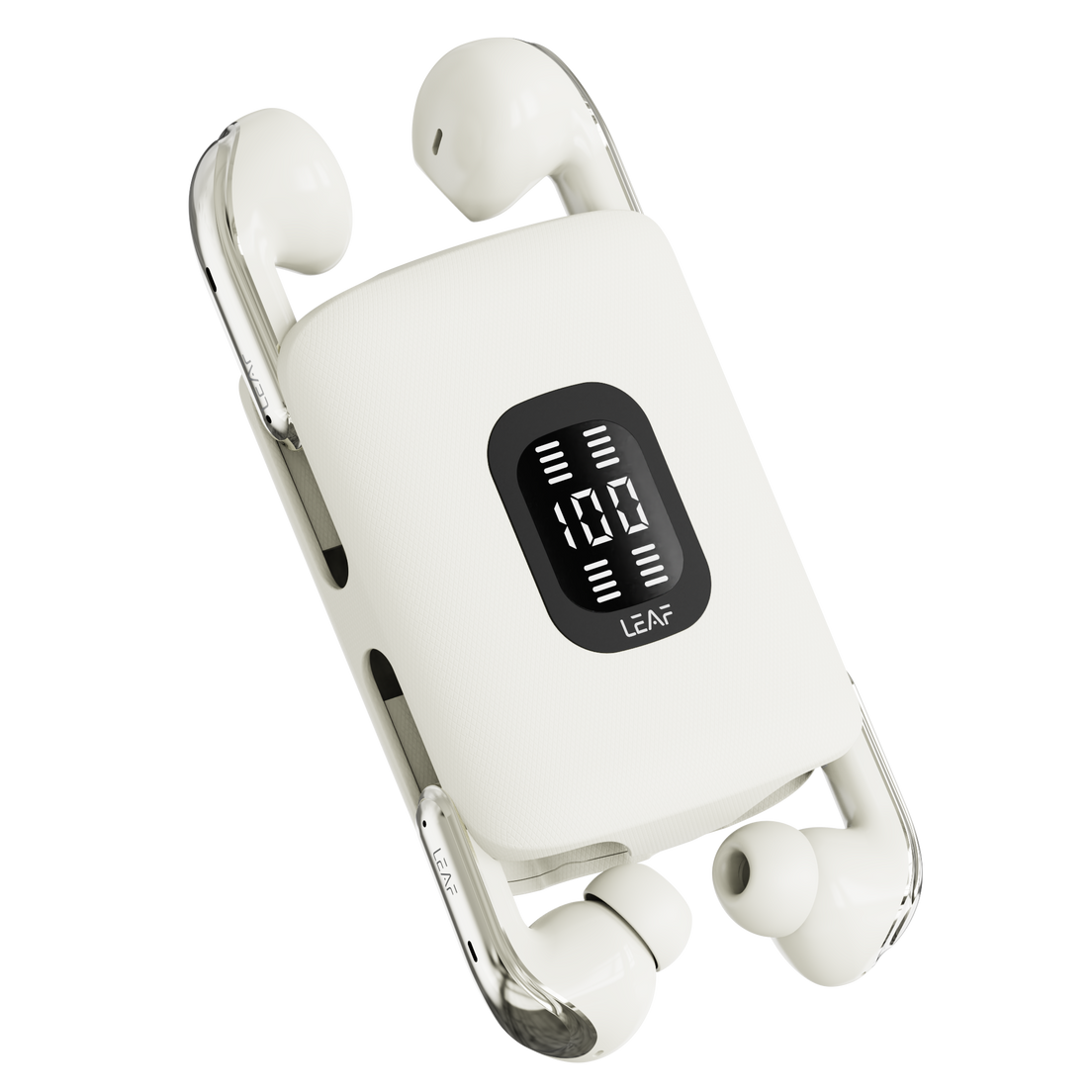 Leaf Buds X714 Wireless 4-In-1 Earbuds with ANC (Ivory)