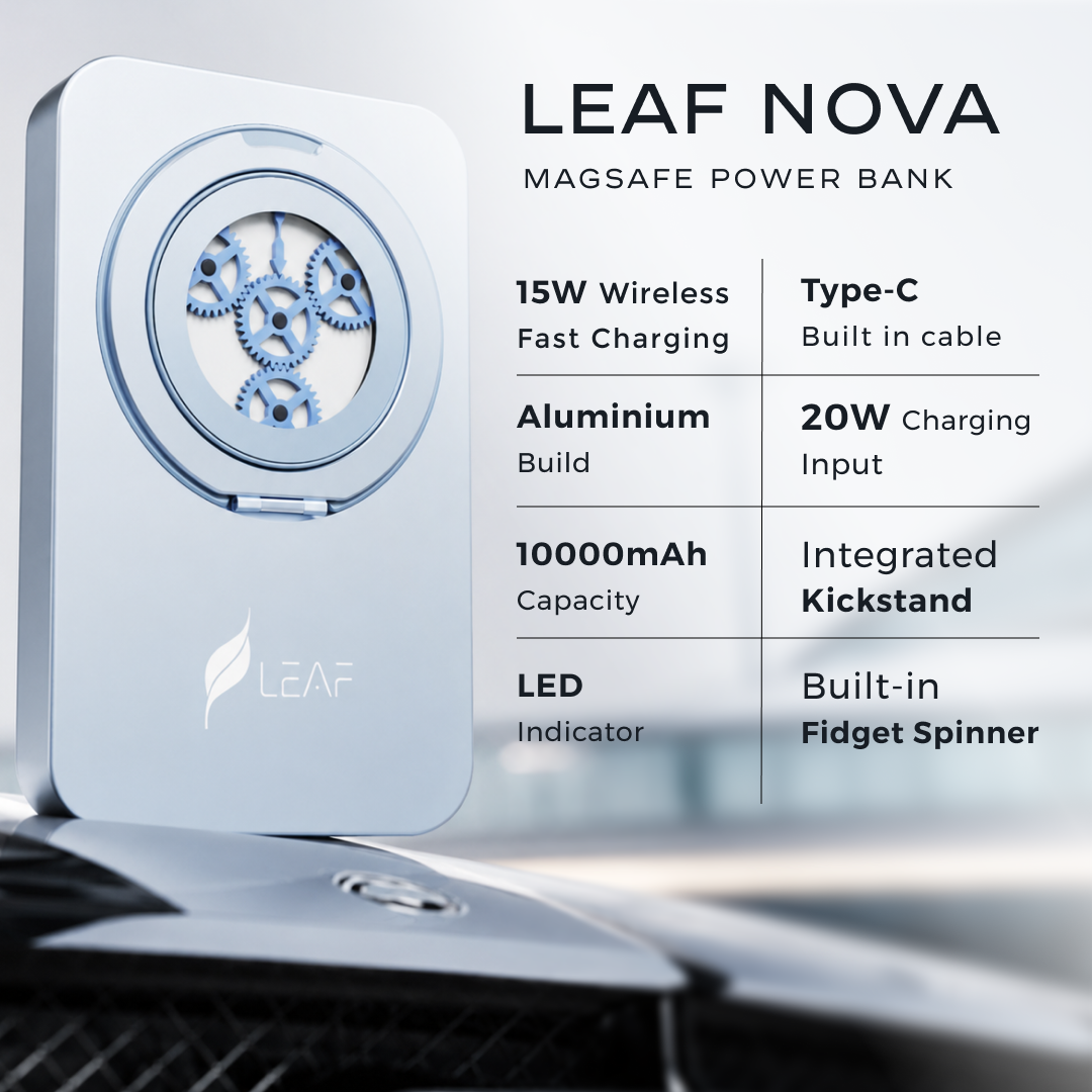 Leaf Nova Power bank (Aqua Grey)