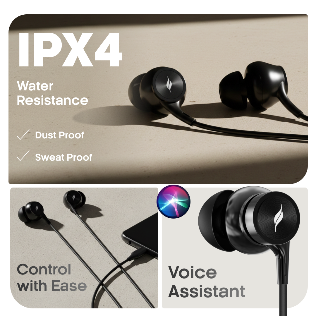 LEAF DASH 3 WIRED EARPHONES