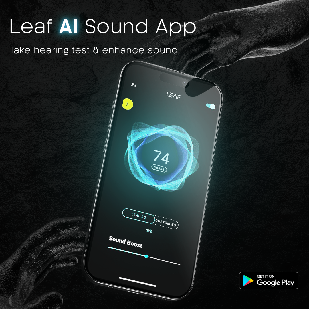 Leaf Bass Wireless Headphones (Carbon Black)