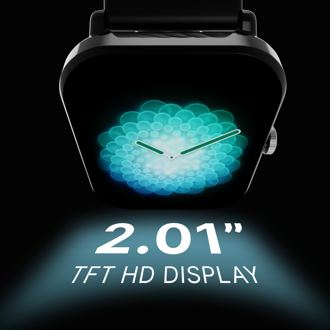 LEAF WATCH X121 WIRELESS BT CALLING SMART WATCH (CARBON BLACK)
