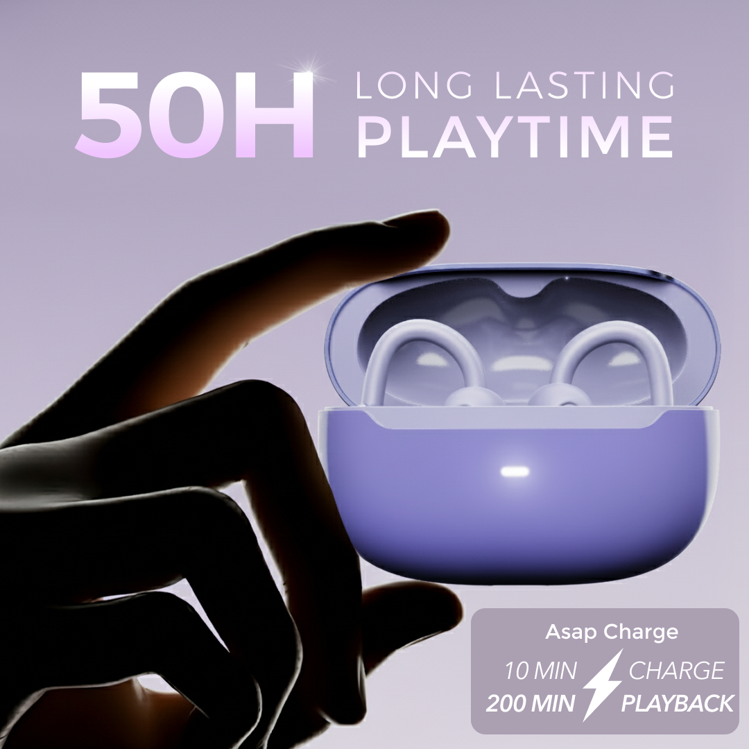 LEAF BUDS AIR WIRELESS OPEN EAR EARBUDS (LAVENDER)