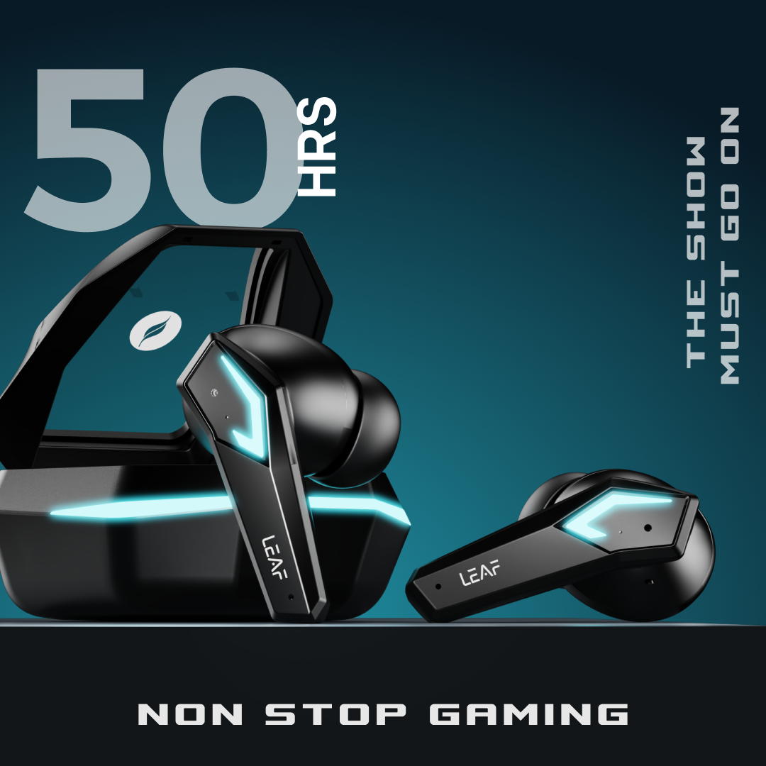 Leaf Buds X468 Wireless Earbuds (Black Spaceship)