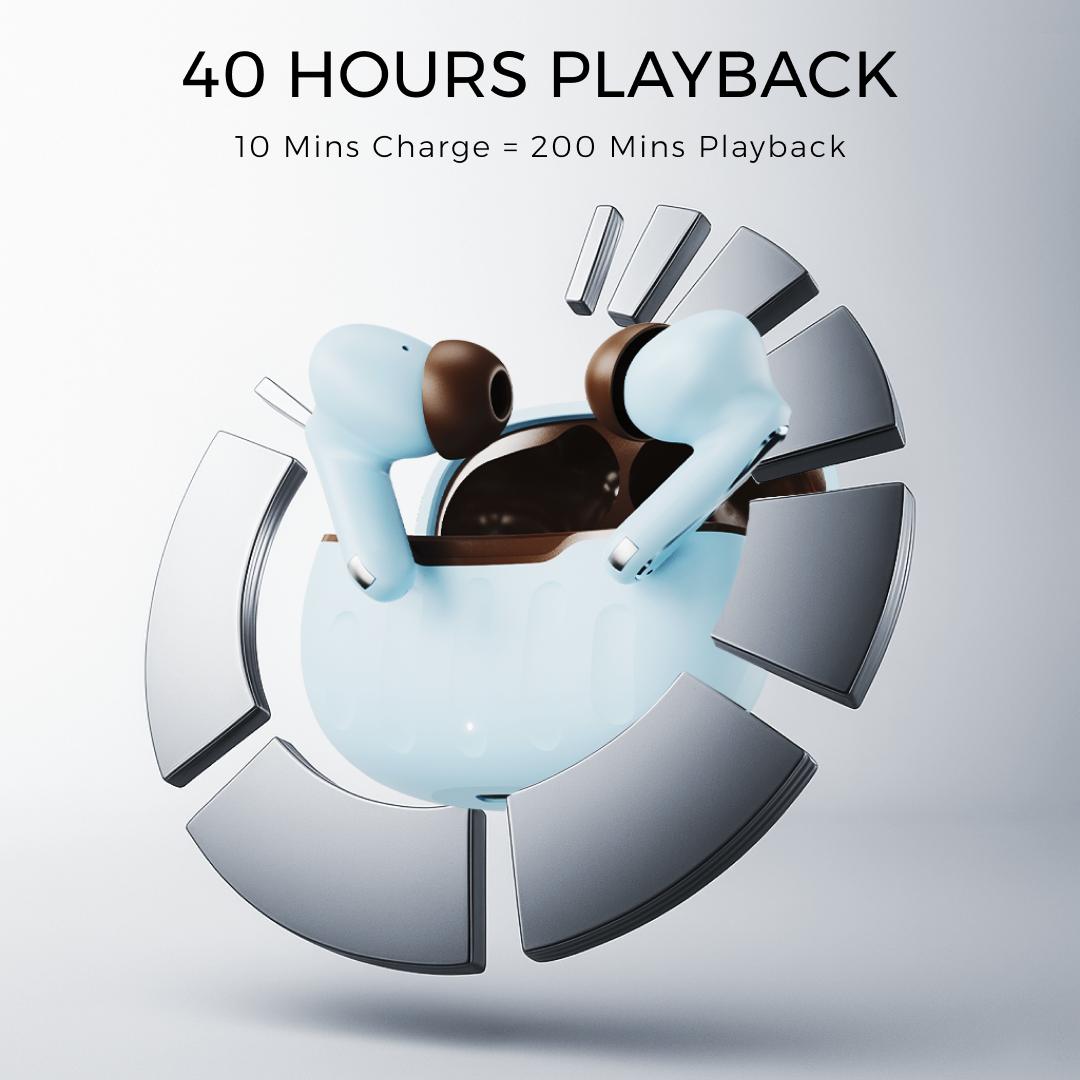 Leaf Buds X101 Wireless Earbuds (Monsoon)