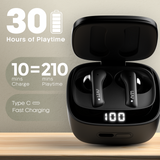 LEAF BUDS X614 ANC TRUE WIRELESS EARBUDS (CARBON BLACK) - Leaf Studios