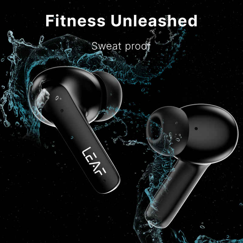 LEAF BUDS X268 CARBON BLACK TRUE WIRELESS EARBUDS - Leaf Studios