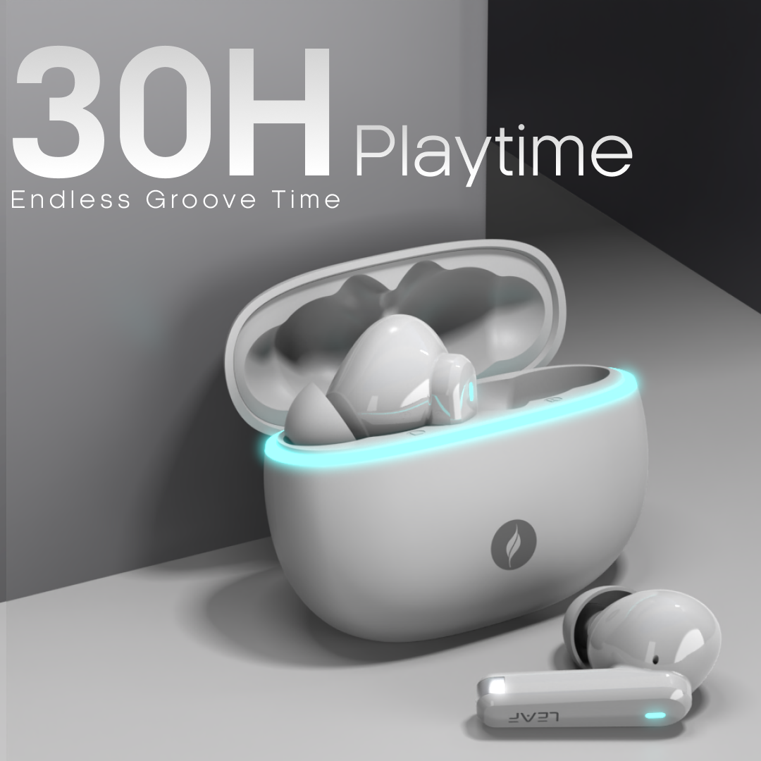 Leaf Buds X121 Wireless Earbuds (Pure White)