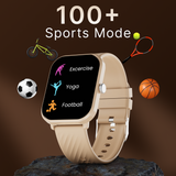 LEAF WATCH X121 WIRELESS BT CALLING SMART WATCH-CHAMPAGNE GOLD - Leaf Studios