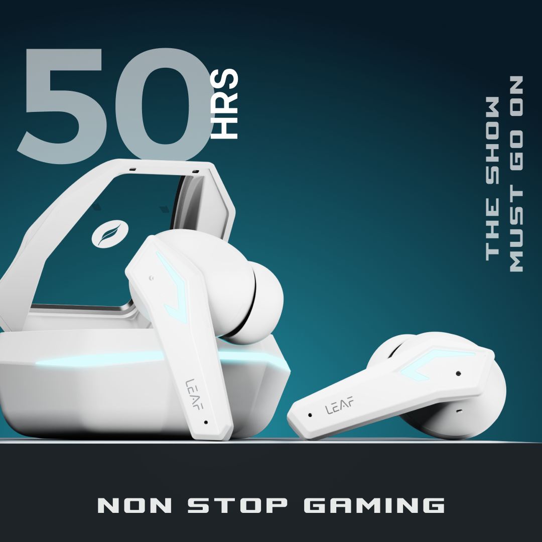 Leaf Buds X468 Wireless Earbuds (Ivory Spaceship)