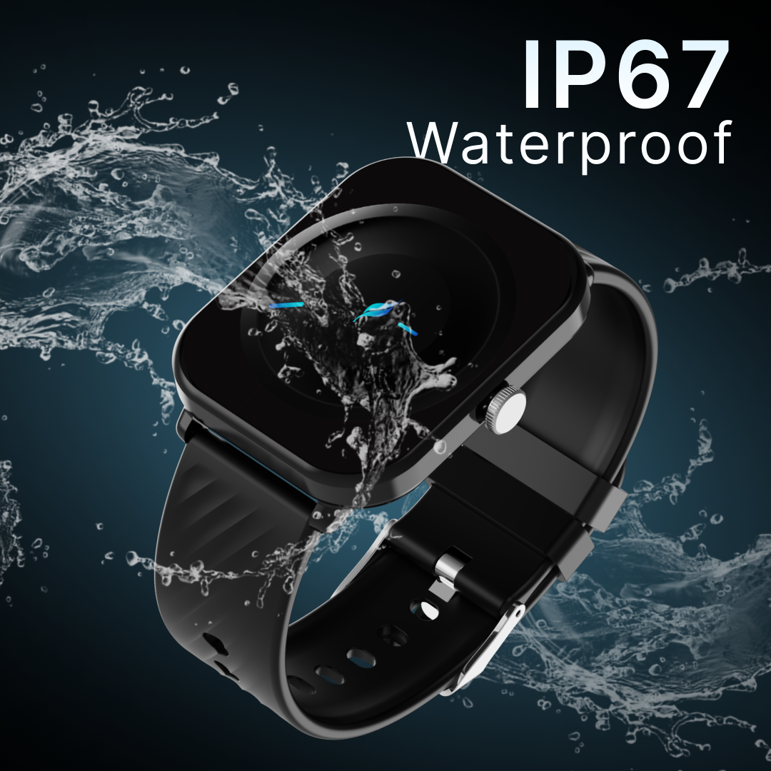 LEAF WATCH X121 WIRELESS BT CALLING SMART WATCH (CARBON BLACK)