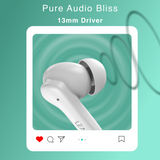 Combo: LEAF BUDS X614 ANC (PURE WHITE)  + LEAF BUDS X121 (CARBON BLACK) - Leaf Studios