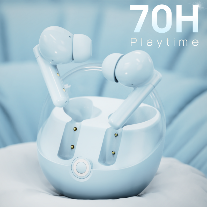 LEAF BUDS X514 ANC TRUE WIRELESS EARBUDS (PASTLE BLUE) - Leaf Studios