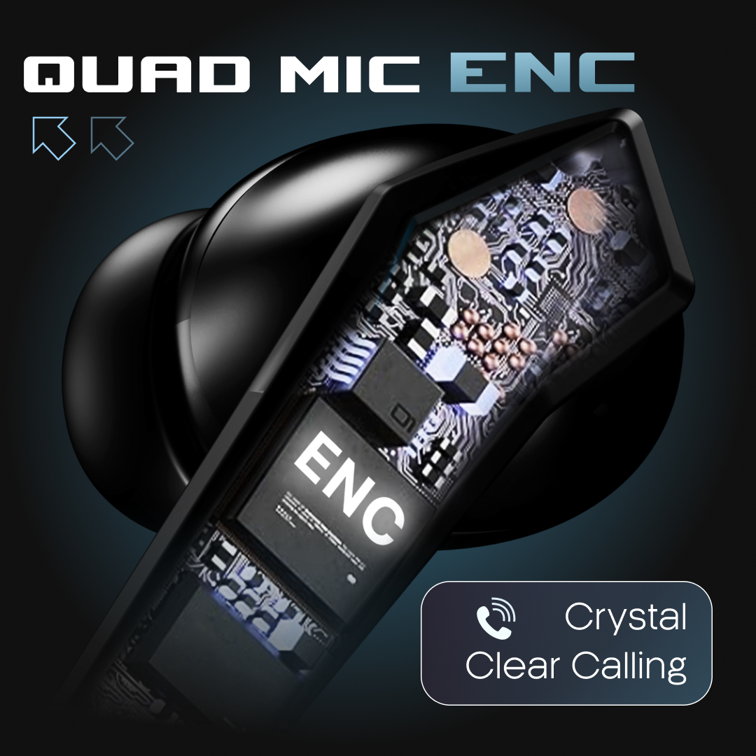 Leaf Buds X468 Wireless Earbuds (Black Spaceship)