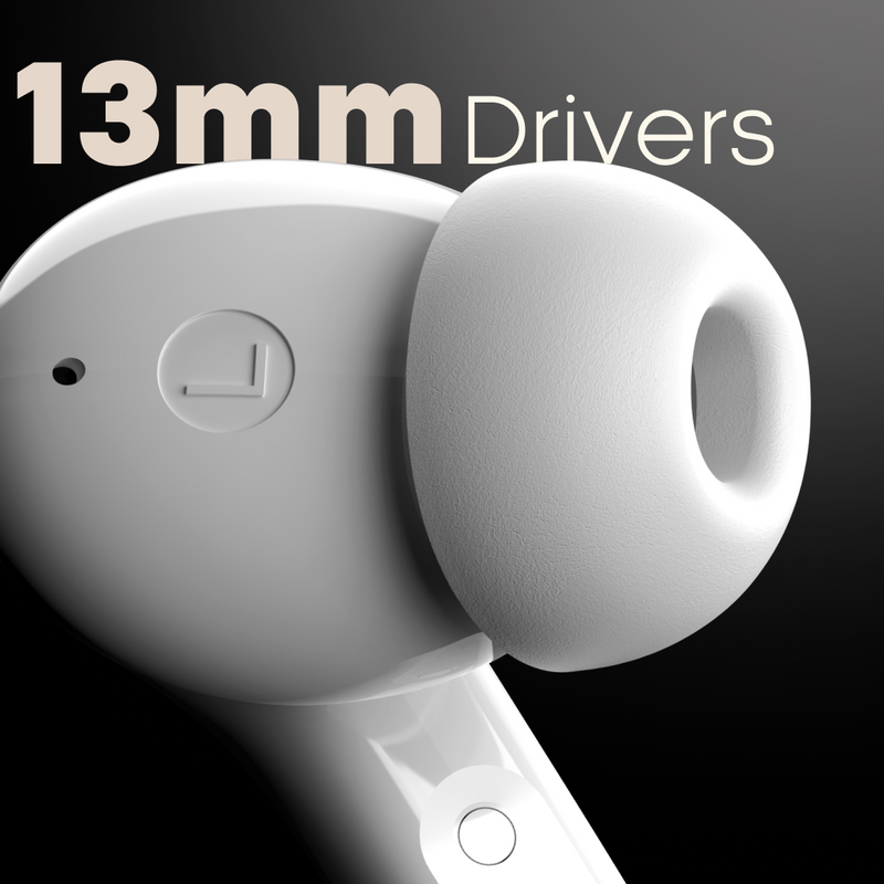 LEAF BUDS X614 ANC TRUE WIRELESS EARBUDS (PURE WHITE) - Leaf Studios