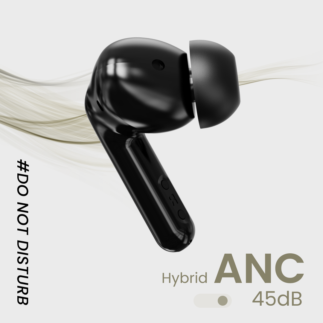Leaf Pods X1 Wireless Earbuds with Hybrid ANC