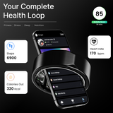 LEAF HALO SMART RING (CARBON BLACK) + SIZING KIT