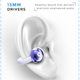 LEAF BUDS AIR WIRELESS OPEN EAR EARBUDS (LAVENDER)