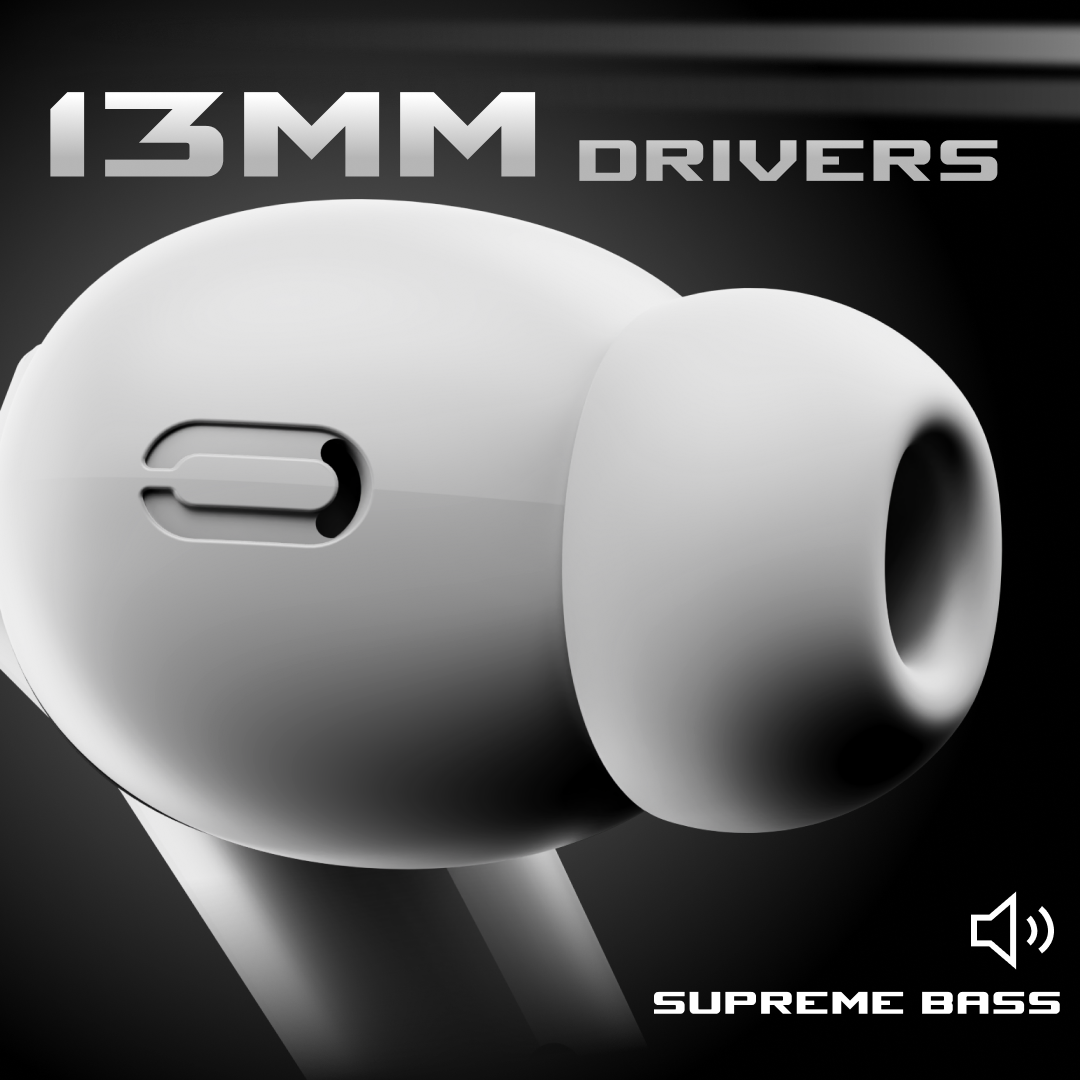 Leaf Buds X468 Wireless Earbuds (Ivory Spaceship)