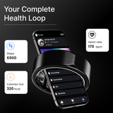 LEAF HALO SMART RING (CARBON BLACK) + SIZING KIT