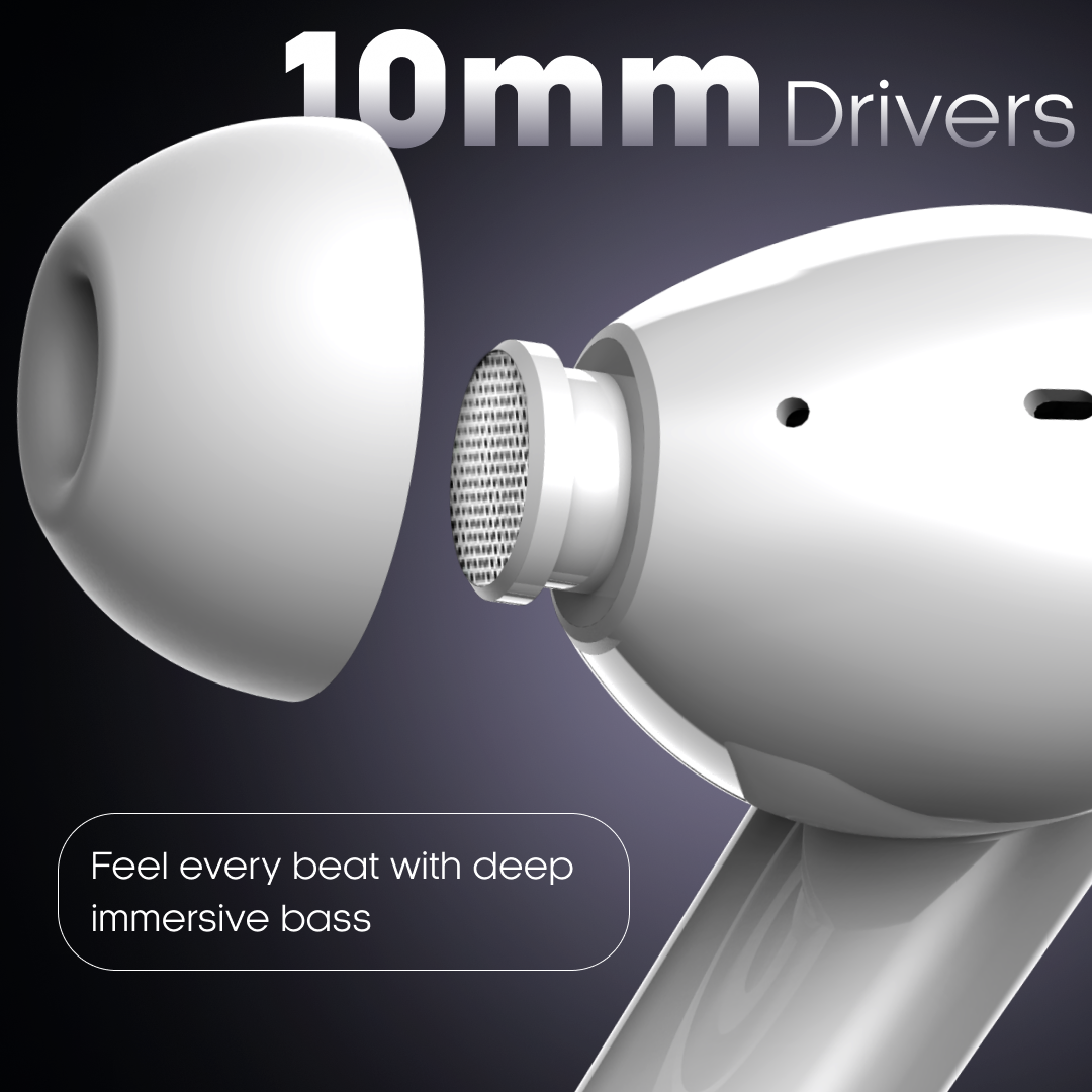 Leaf Buds X121 Wireless Earbuds (Pure White)