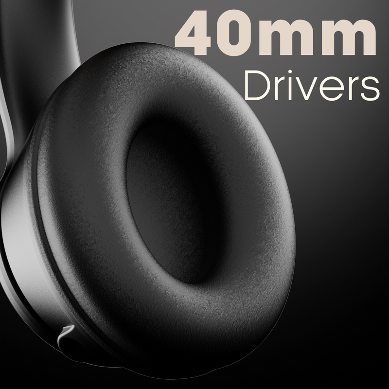 LEAF BASS X414 WIRELESS HEADPHONES- CARBON BLACK - Leaf Studios