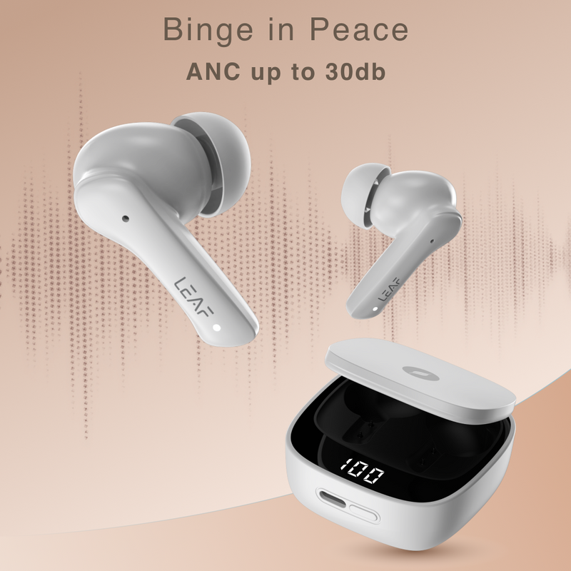 Combo: LEAF BUDS X614 ANC + LEAF BUDS X121 (PURE WHITE) - Leaf Studios