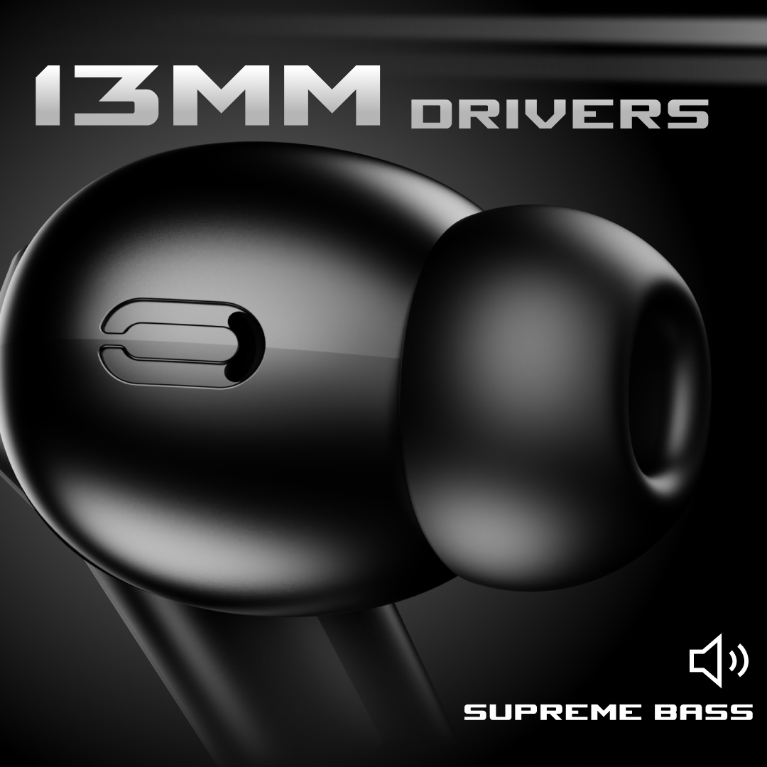 Leaf Buds X468 Wireless Earbuds (Black Spaceship)