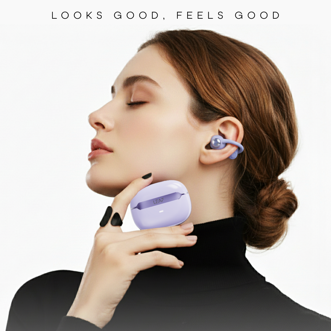 LEAF BUDS AIR WIRELESS OPEN EAR EARBUDS (LAVENDER)