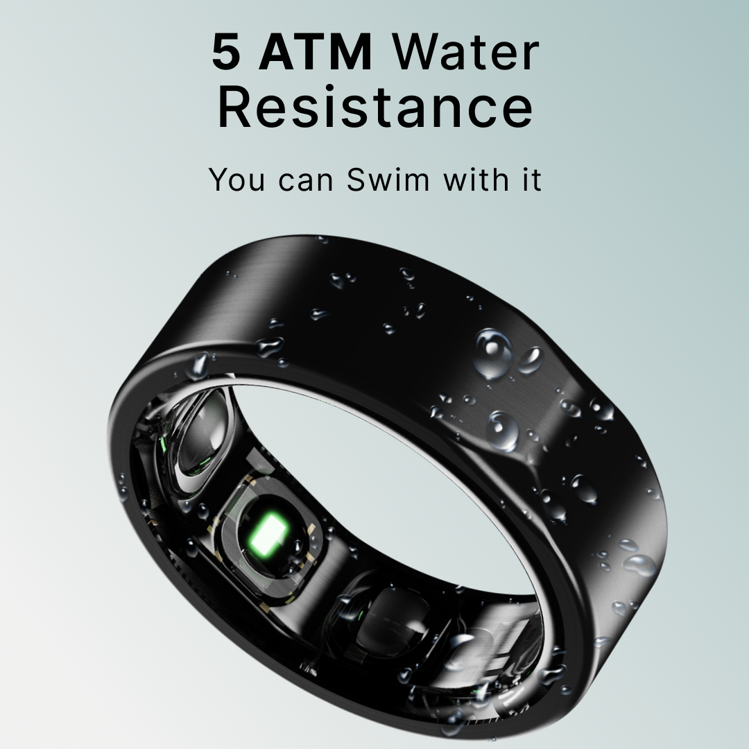 Leaf Halo Smart Ring (Carbon Black) + Sizing Kit