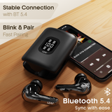 LEAF BUDS X714 ANC EARBUDS WITH 4 BUDS IN 1 CASE (BLACK) - Leaf Studios