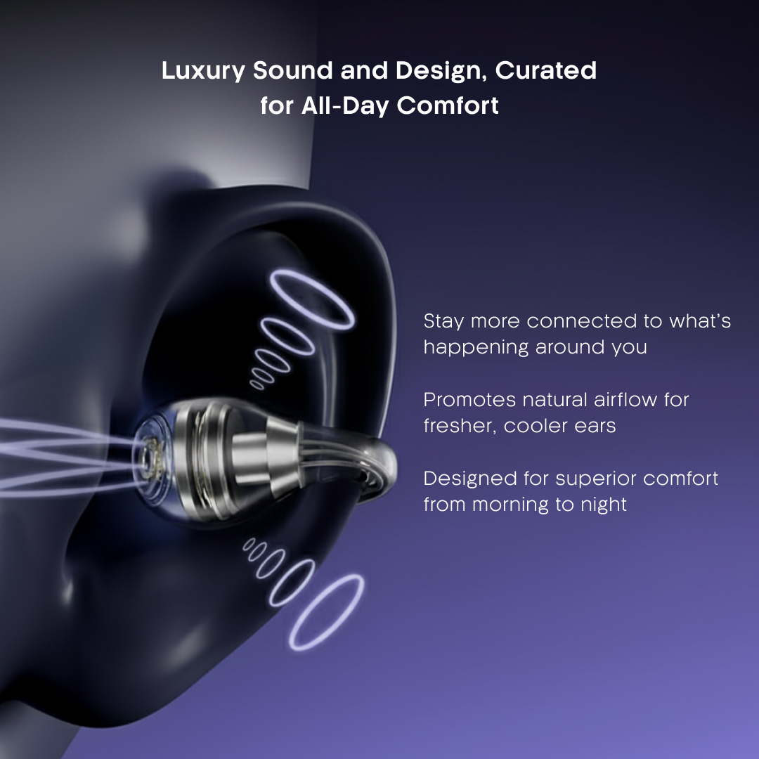 LEAF BUDS AIR WIRELESS OPEN EAR EARBUDS (LAVENDER)