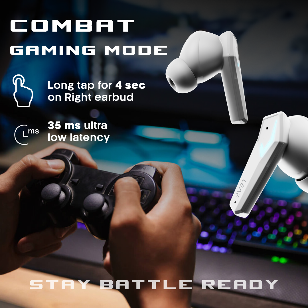 Leaf Buds X468 Wireless Earbuds (Ivory Spaceship)