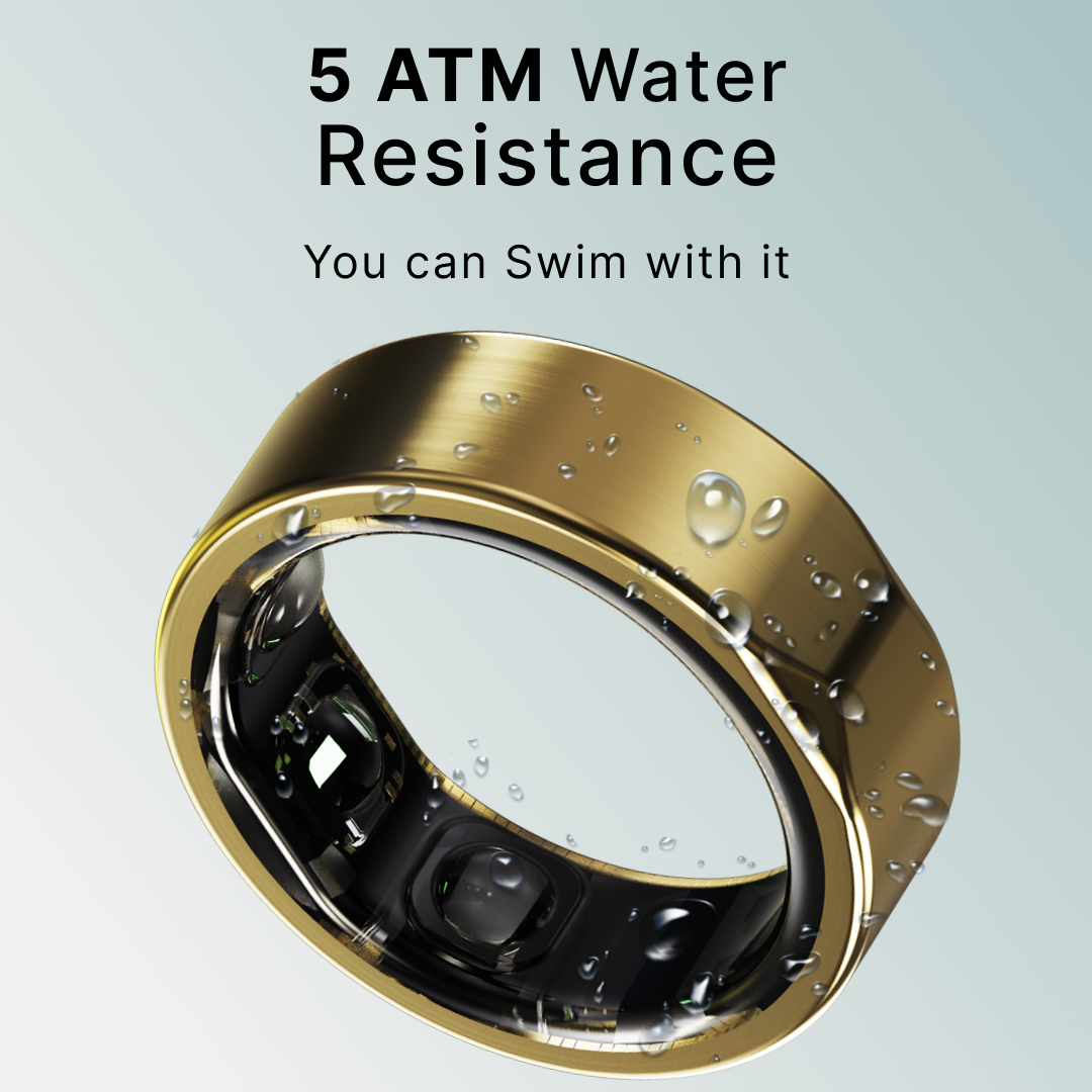 Leaf Halo Smart Ring (Luxe Gold) + Sizing Kit
