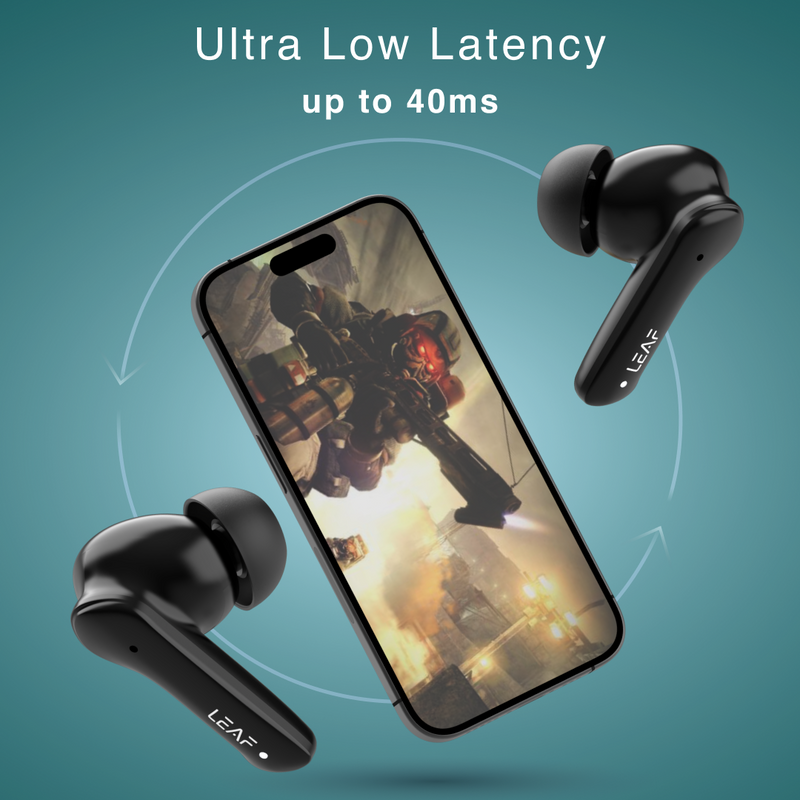Combo: LEAF BUDS X614 ANC  + LEAF BUDS X121 (CARBON BLACK) - Leaf Studios