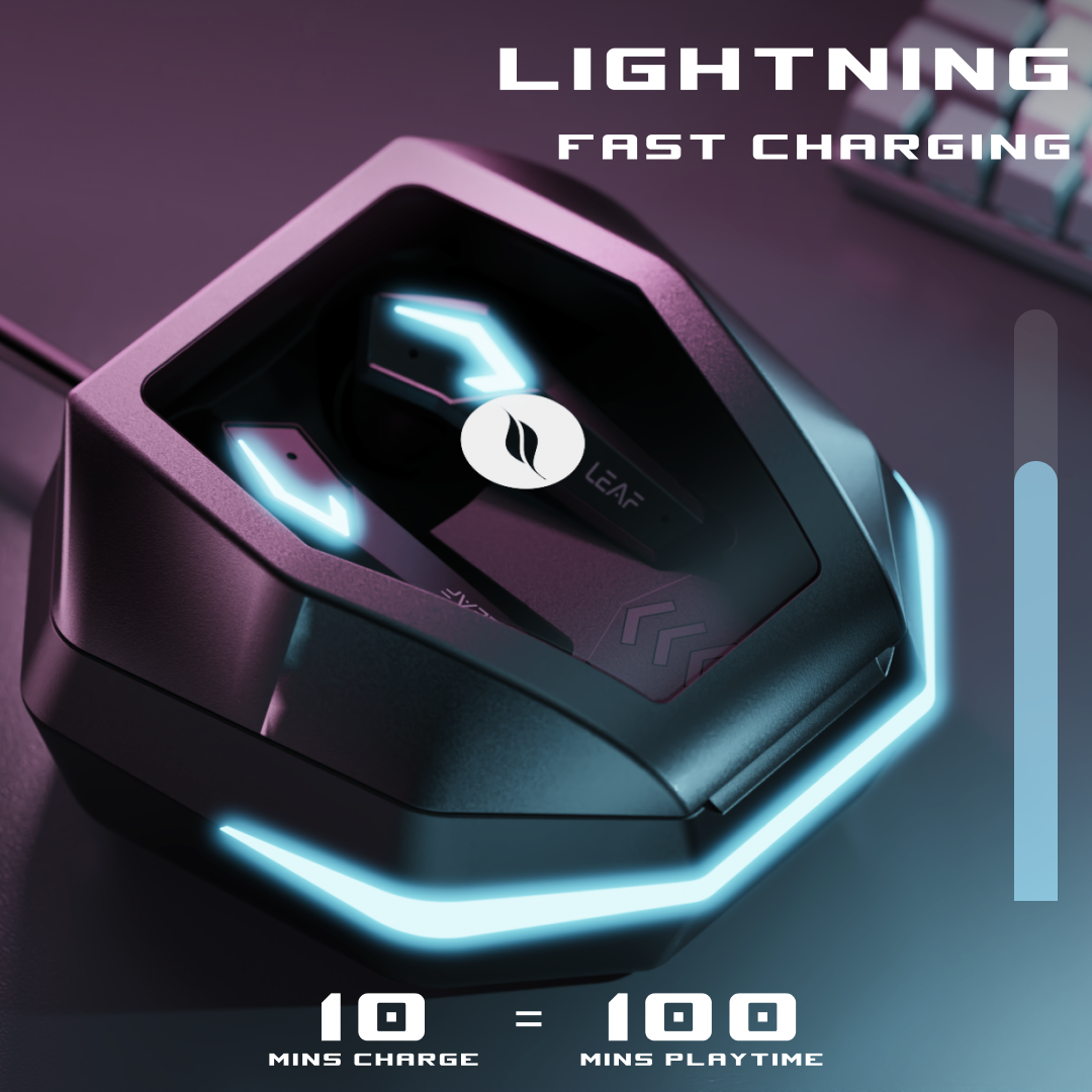 Leaf Buds X468 Wireless Earbuds (Black Spaceship)