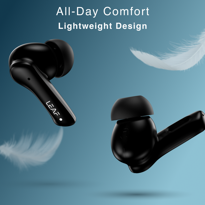 Combo: LEAF BUDS X614 ANC (CARBON BLACK) + LEAF BUDS X121 (PURE WHITE) - Leaf Studios