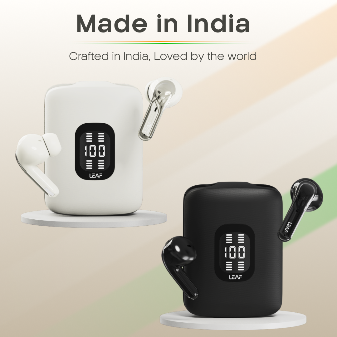 Leaf Buds X714 Wireless 4-In-1 Earbuds with ANC (Ivory)