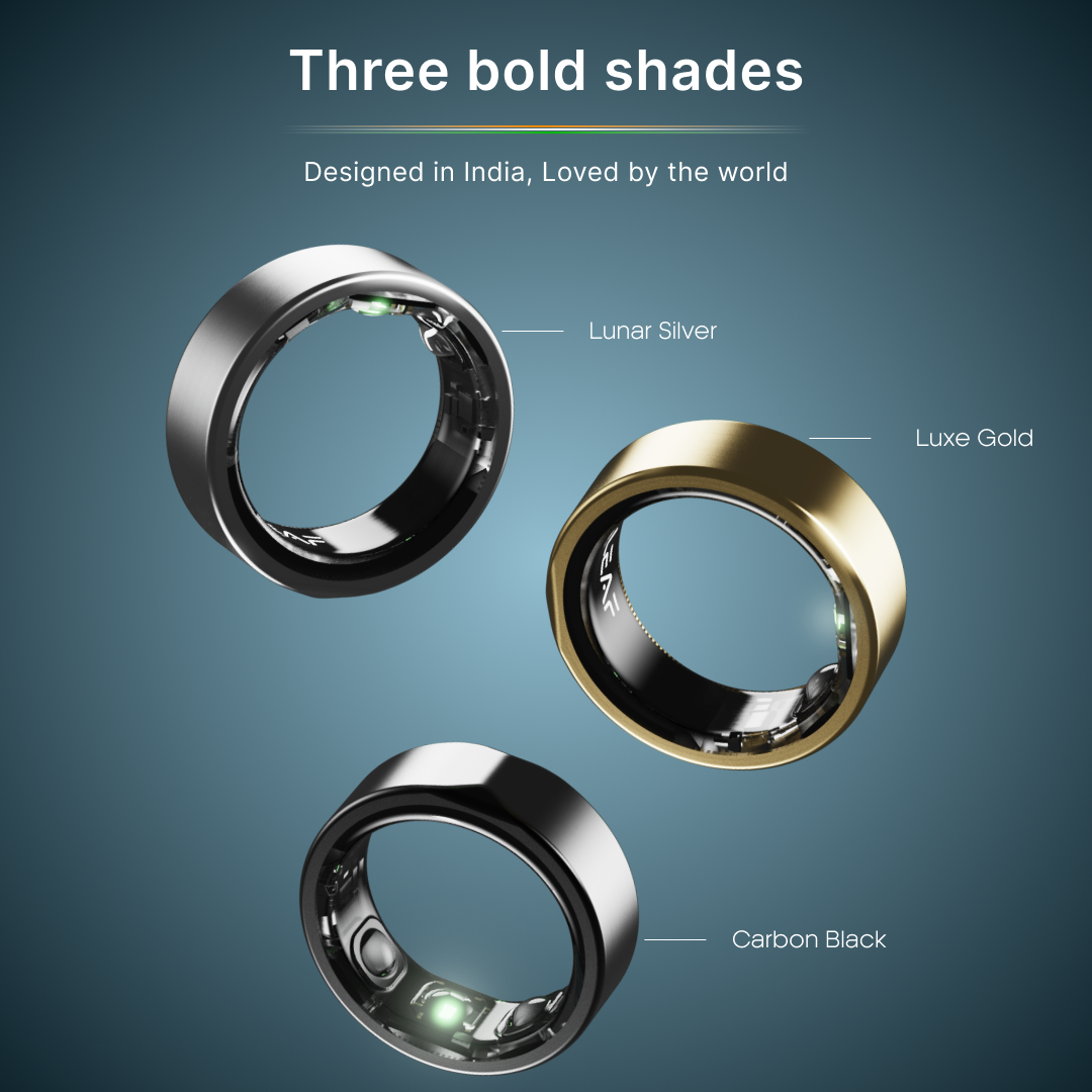 Leaf Halo Smart Ring (Luxe Gold) + Sizing Kit