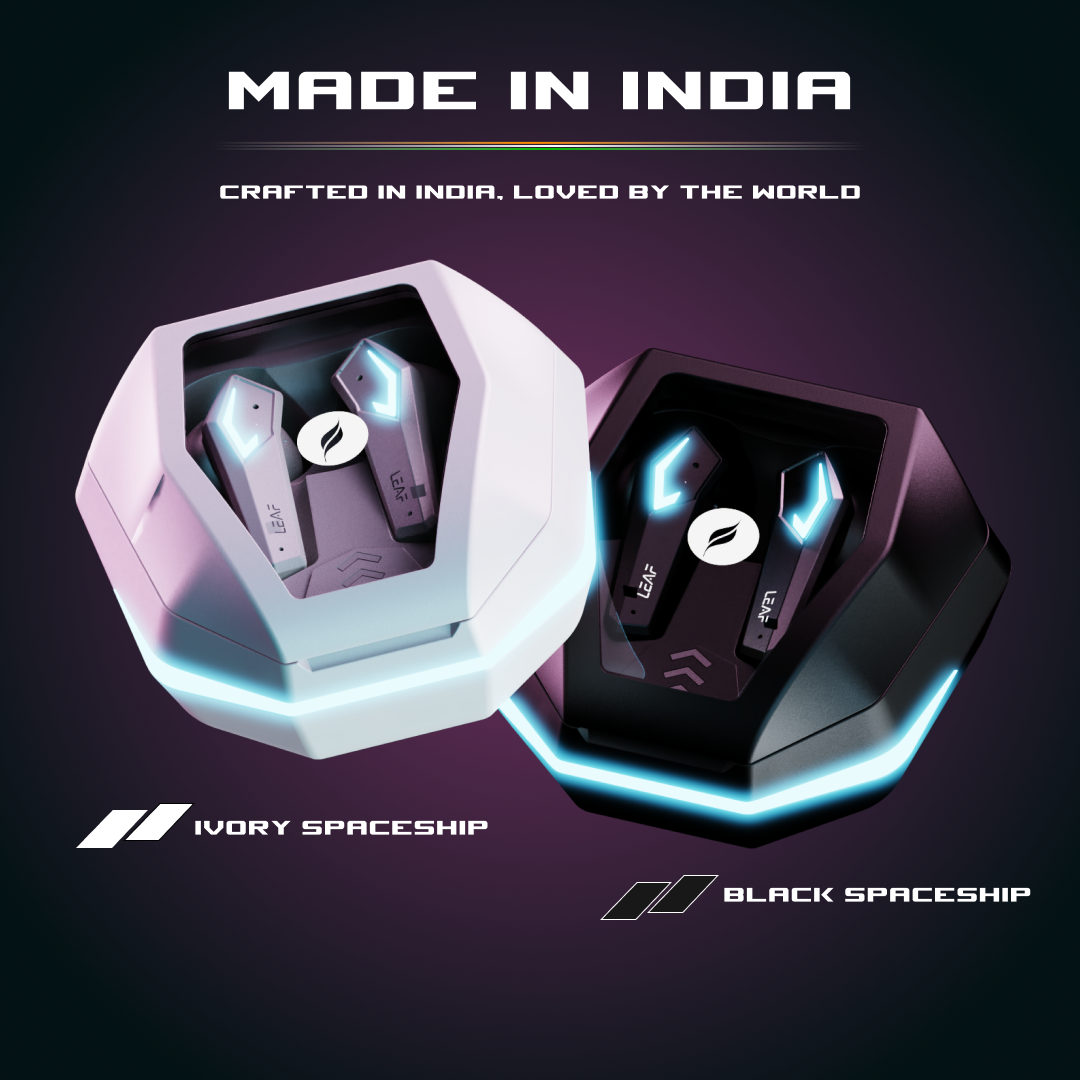 Leaf Buds X468 Wireless Earbuds (Black Spaceship)