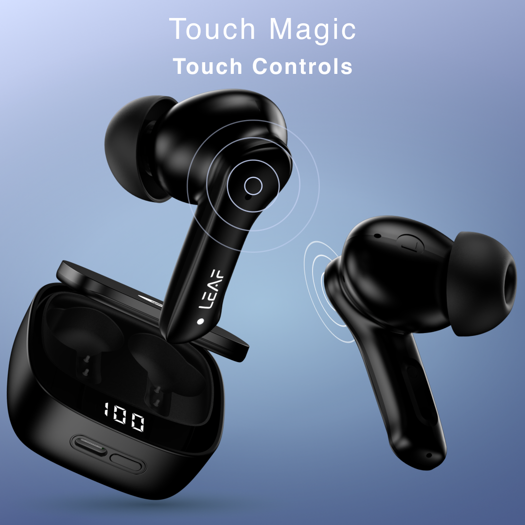 Combo: LEAF BUDS X614 ANC  + LEAF BUDS X121 (CARBON BLACK)