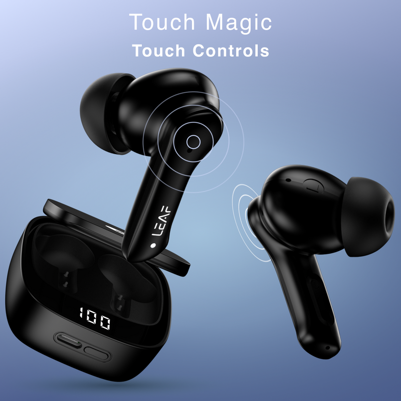 Combo: LEAF BUDS X614 ANC  + LEAF BUDS X121 (CARBON BLACK) - Leaf Studios