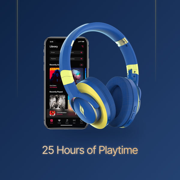 Leaf Hush Blue Wireless Headphones - Leaf Studios