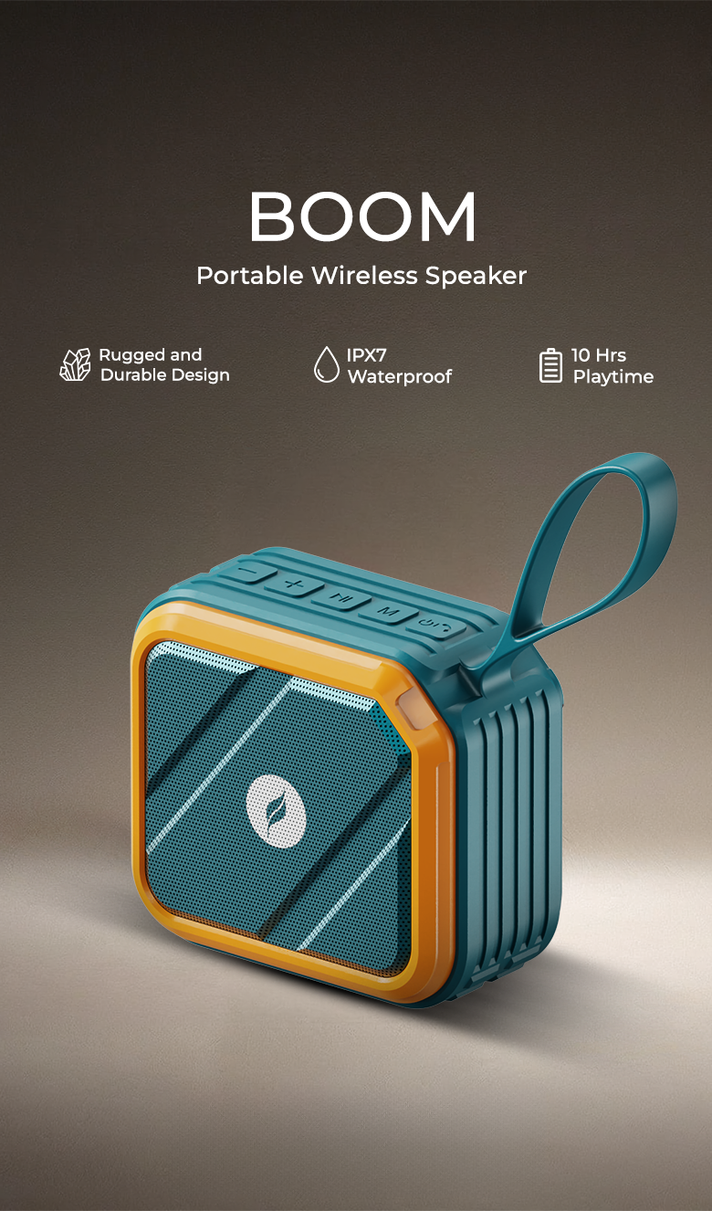 LEAF BOOM WIRELESS SPEAKER-TEAL BLUE