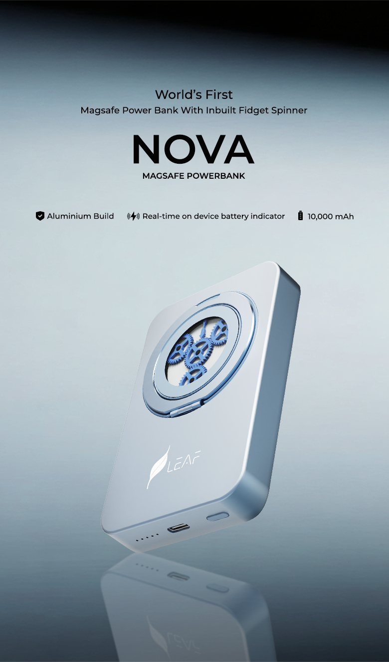Leaf Nova Power bank (Aqua Grey)